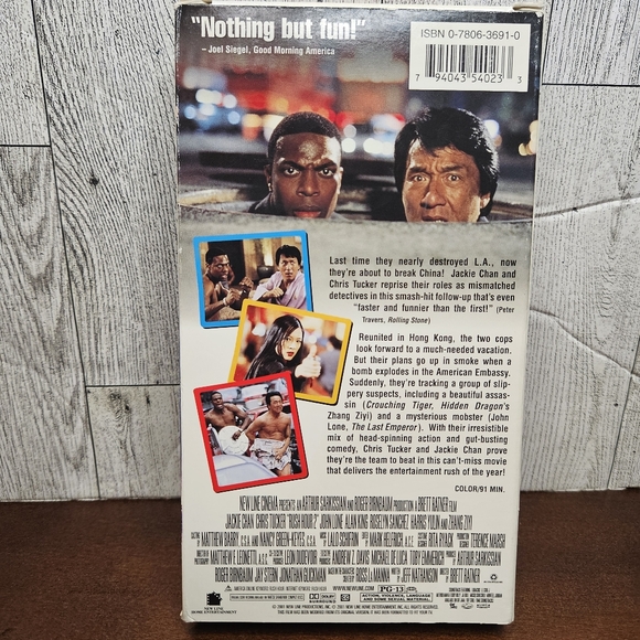 Rush Hour 2 VHS Tape Jackie Clan Chris Tucker - Picture 4 of 5